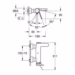 GROHE Plus Chrome