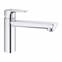 GROHE BauEdge, Standard, Chrome, Poignées de levier, Unique, Type L, Vitrocéramique