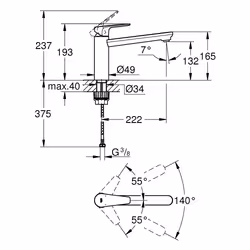 GROHE BauEdge Chrome - Vue supplémentaire 4