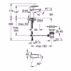 GROHE BauEdge Chrome - Vue supplémentaire 6