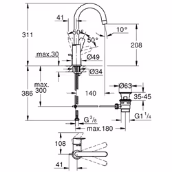 GROHE BauEdge Chrome - Vue supplémentaire 5