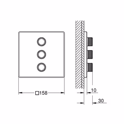 GROHE Grohtherm SmartControl Graphite