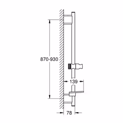 GROHE Rainshower SmartActive support de douche