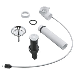 GROHE 40986SD0 vidage pour évier Noir, Acier inoxydable, Blanc