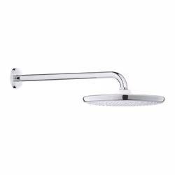 GROHE Tempesta 250, Pommeau de douche effet pluie, Chrome, Mur, 9,5 l/min, 25 cm