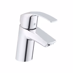 Mitigeur lavabo EUROSMART GROHE 23922002 bec bas - taille S - bonde de vidage clic clac - chrome : Couleur: chromé monotrou l ...