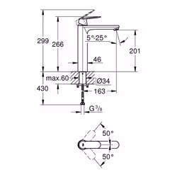 GROHE Eurosmart Cosmopolitan Chrome - Vue supplémentaire 4