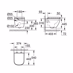 GROHE Euro Ceramic toilette