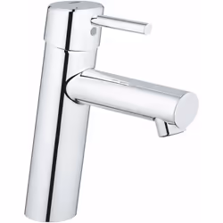 Mitigeur de lavabo à levier DN15, taille M montage monotrou levier métallique GROHE SilkMove cartouche céramique 28 mm avec l ...