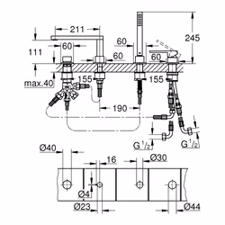 GROHE Plus Graphite