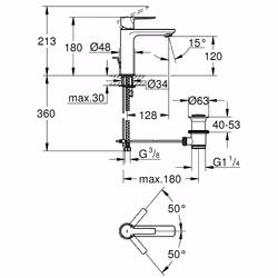 GROHE Lineare Graphite