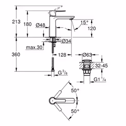 GROHE Lineare Graphite