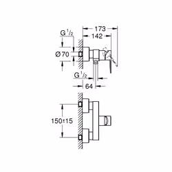 GROHE Lineare Graphite