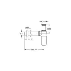 Grohe - siphon 1 1/4 pouces pièces détachées 28920000