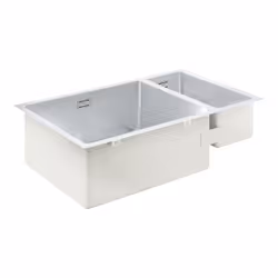GROHE K700U 80-S, Evier encastré, Rectangulaire, Acier inoxydable, Acier inoxydable, 1,5 bols, Rectangulaire