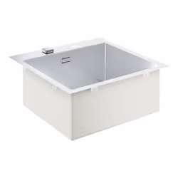 GROHE K800 60-S, Evier à poser, Rectangulaire, Acier inoxydable, Acier inoxydable, 1 bols, Rectangulaire