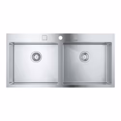 GROHE K800 120-S Evier à poser Rectangulaire Acier inoxydable