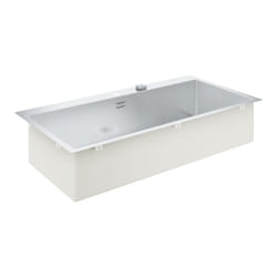 GROHE K800 120-S Evier à poser Rectangulaire Acier inoxydable