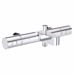 GROHE Grohtherm 800 Cosmopolitan, Chrome, Mur, Vannes rotatives, Double, 1/2, 43 °C