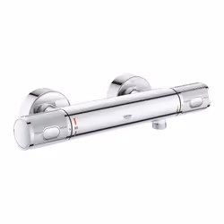 GROHE Grohtherm 1000 Performance, Chrome, Métal, Mur, Vannes rotatives, Double, 1/2