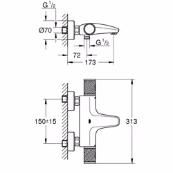 GROHE Precision Feel Chrome - Vue supplémentaire 4