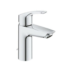 GROHE Eurosmart ensemble de robinet mélangeur S-size manette métallique SilkMove StarLight EcoJoy chaîne encastrée FastFixation chrome