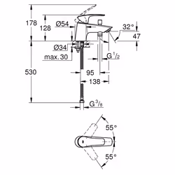 GROHE Eurosmart Chrome - Vue supplémentaire 4