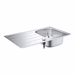 GROHE K200, Evier à poser, Rectangulaire, Acier inoxydable, Acier inoxydable, 1 bols, Rectangulaire