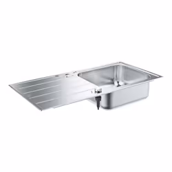 GROHE К500, Evier à poser, Rectangulaire, Acier inoxydable, Acier inoxydable, 1 bols, Rectangulaire
