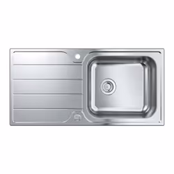 GROHE К500 Evier à poser Rectangulaire Acier inoxydable