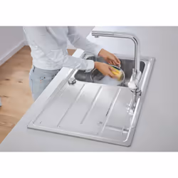 GROHE К500 Evier à poser Rectangulaire Acier inoxydable - Vue supplémentaire 4