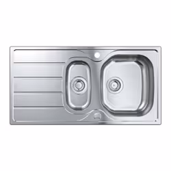 GROHE K200 60-S Evier à poser Rectangulaire Acier inoxydable