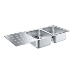 GROHE K500 80-S Evier à poser Rectangulaire Acier inoxydable