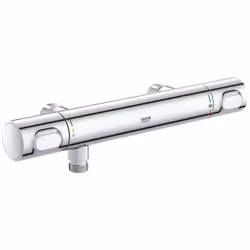 Caractéristiques du Precision Flow mitigeur de douche thermostatique, Chrome (34799000) Montage mural Finition chromée GROHE  ...