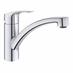 Caractéristiques du mitigeur monocommande 1/2' évier, Grohe Eurosmart, chrome (G3328130F) : Bec bas GROHE Long-Life : finitio ...