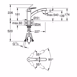 GROHE Eurosmart Acier - Vue supplémentaire 4