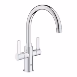GROHE 30481000, Standard, Chrome, Poignées de levier, Double, Type C, Vitrocéramique