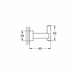 GROHE Essentials Cube Graphite 1 pièce(s)
