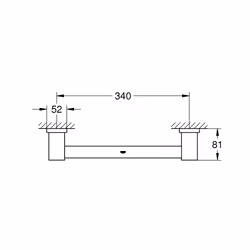 GROHE Essentials Cube Graphite 1 pièce(s)