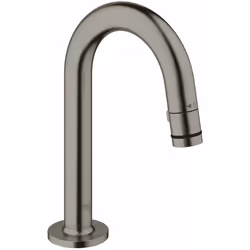 Robinet universel sur colonnette DN15 design : Hard Graphite brossé bec en C débit : 6 l/min (pour une pression de 3 bar) mou ...
