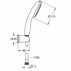 GROHE Vitalio Start 110 Chrome - Vue supplémentaire 4