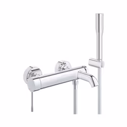 GROHE Essence Robinet de baignoire avec inverseur et raccords avec ensemble de douche Chrome envie d'acheter? Commandez ce pr ...