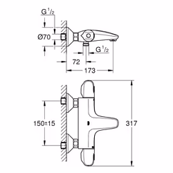 GROHE Grohtherm 1000 Chrome