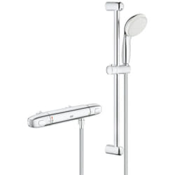 Grohe - Grohtherm 1000 set de douche avec mitigeur thermostatique douche 1/2', chrome (G34822004)
