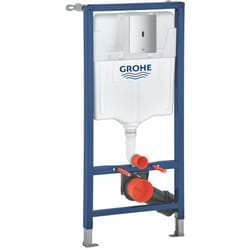 Solido - Bâti-support avec réservoir pour wc suspendu, chasse d'eau sans contact Tectron Bau e, chrome 39883000 - Grohe