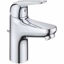Mitigeur de lavabo avec bec couleur : chrome finition GROHE Long-Life GROHE SilkMove ES cartouche céramique 28 mm avec foncti ...