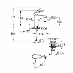 GROHE Swift Chrome - Vue supplémentaire 4