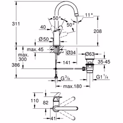 GROHE Swift Chrome - Vue supplémentaire 5