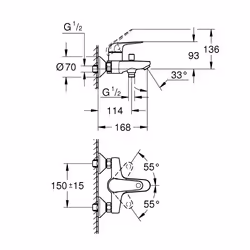 GROHE Swift Chrome - Vue supplémentaire 5