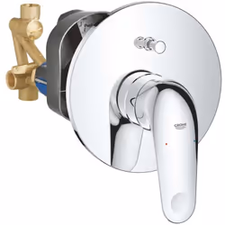 Mitigeur de baignoire encastré couleur : chrome finition : GROHE Long-Life corps d´encastrement inclus levier métallique rosa ...